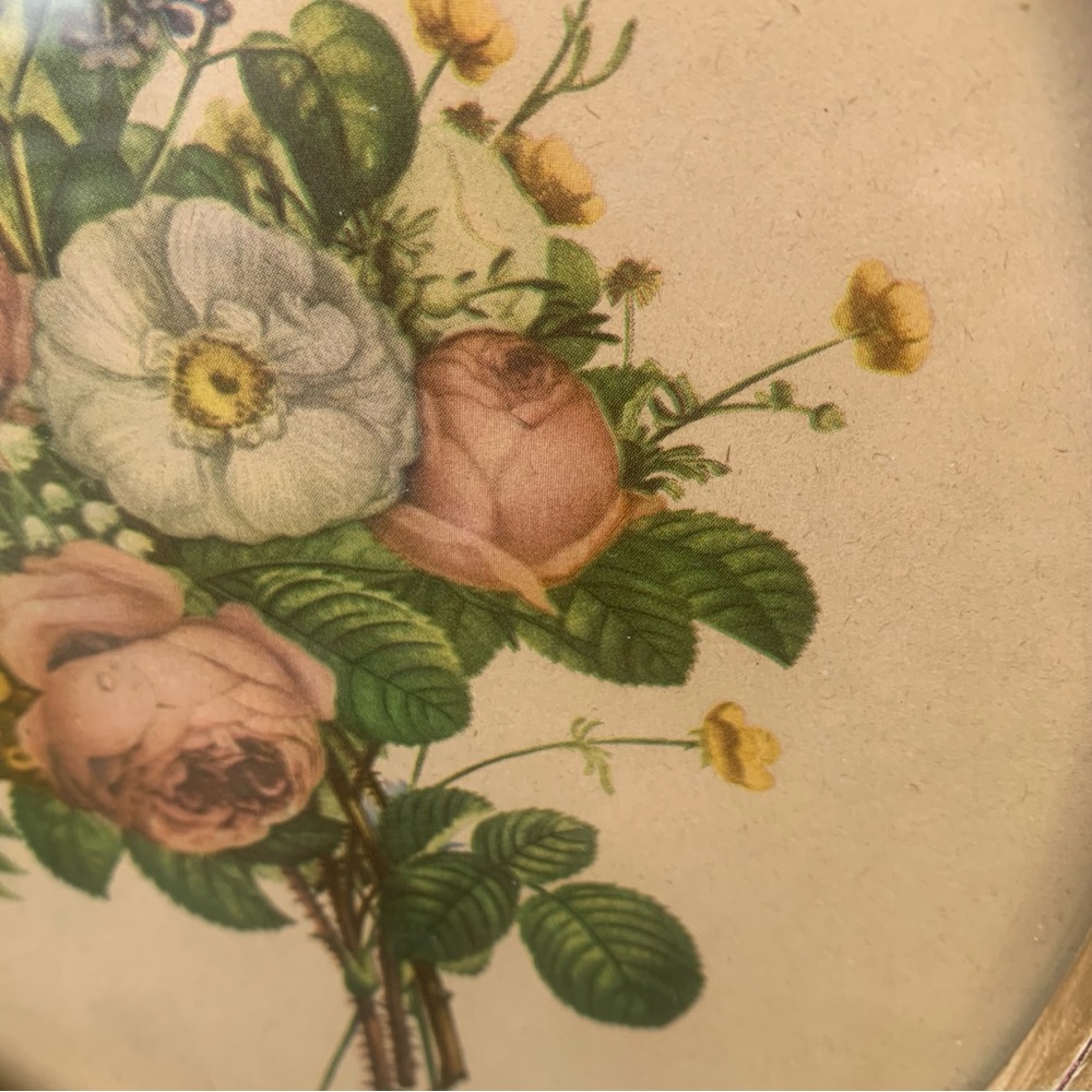 Vintage Framed Oval Botanical Print by Jean Louis (J.L.) Prevost Cottagecore Art - Picture 11 of 16